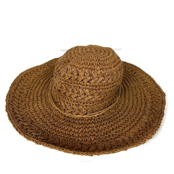 Scala Collection 100% Straw/Toyo Sun Hat One Size - Picture 5 of 5